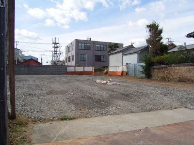[Photo: Institute site before construction, right view]