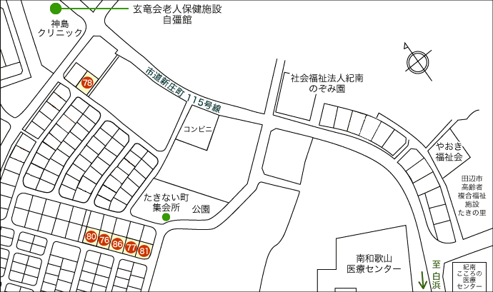 たきない分譲区画図